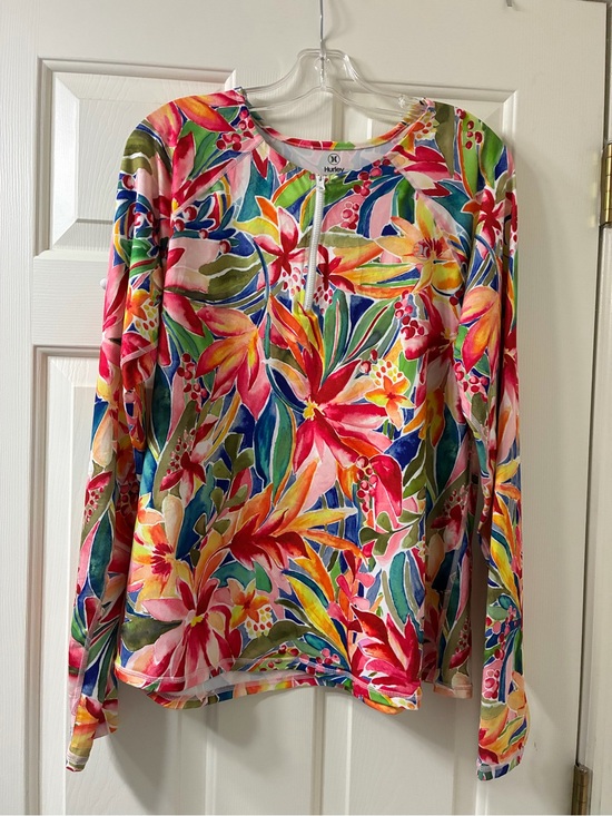 Hurley Tops - Hurley Women's Tropical Floral Long-Sleeve Top - Multicolor